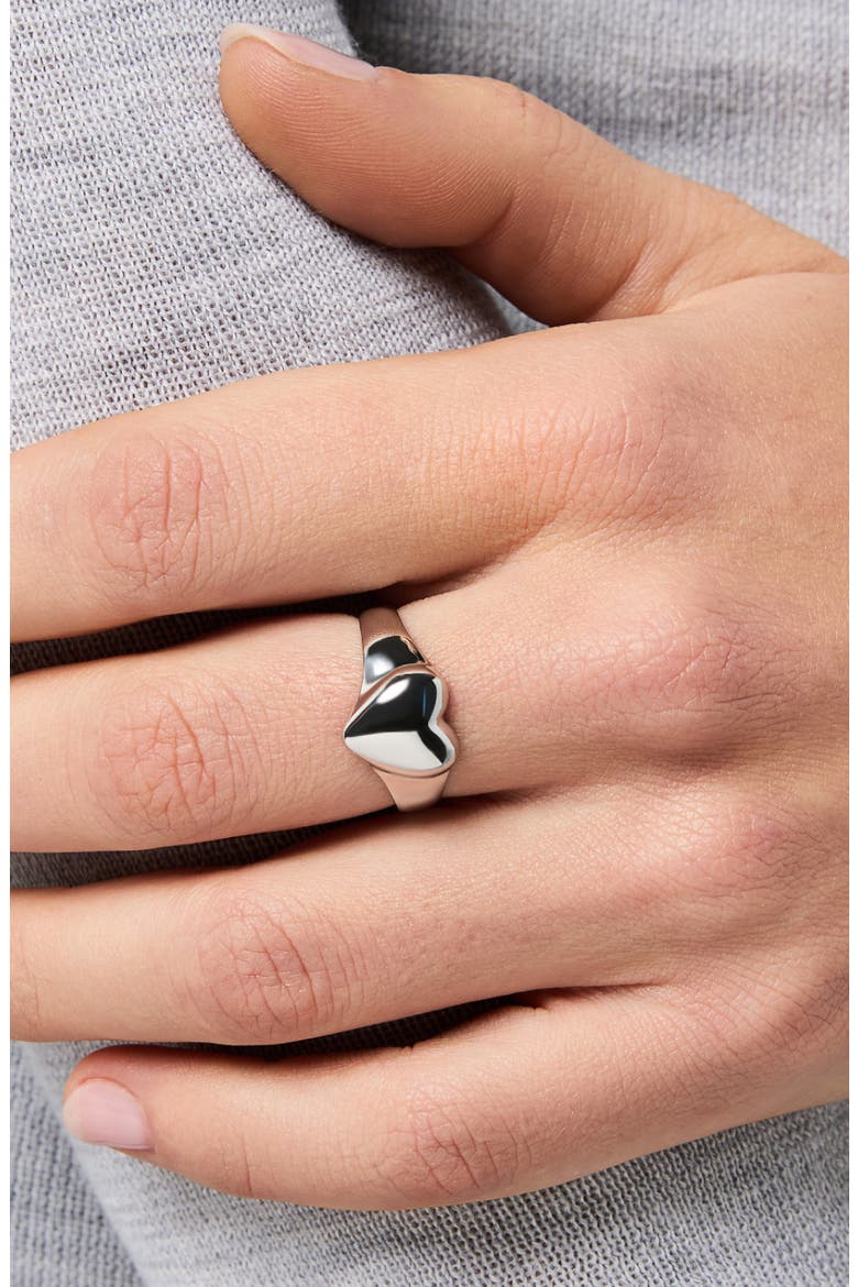 Heart Ring - Isla Silver, Alternate, color, Silver