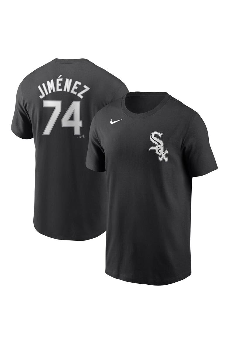 Men's Nike Eloy Jimenez Black Chicago White Sox Name & Number T-Shirt, Main, color, Black