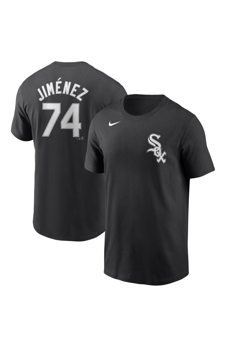Nike Men's Nike Eloy Jimenez Black Chicago White Sox Name & Number T-Shirt, Main, color, 