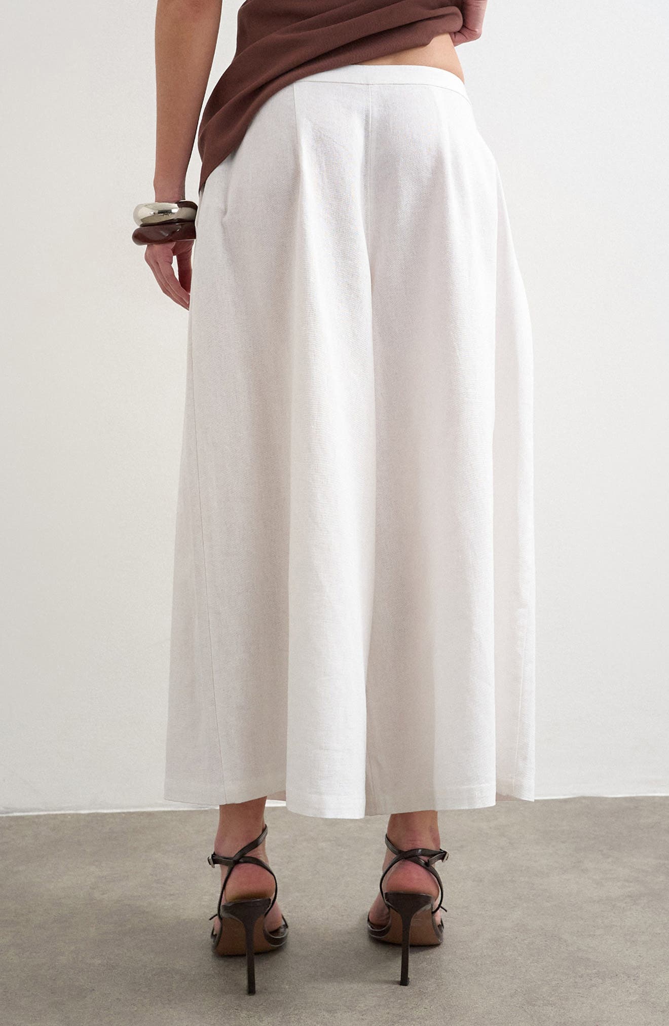 Linen Blend Culottes - image 2