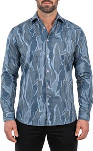 Maceoo Fibonacci Contemporary Fit Button-Up Shirt