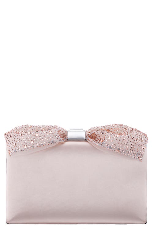 Shop Nina Selena Frame Clutch In Pearl Rose