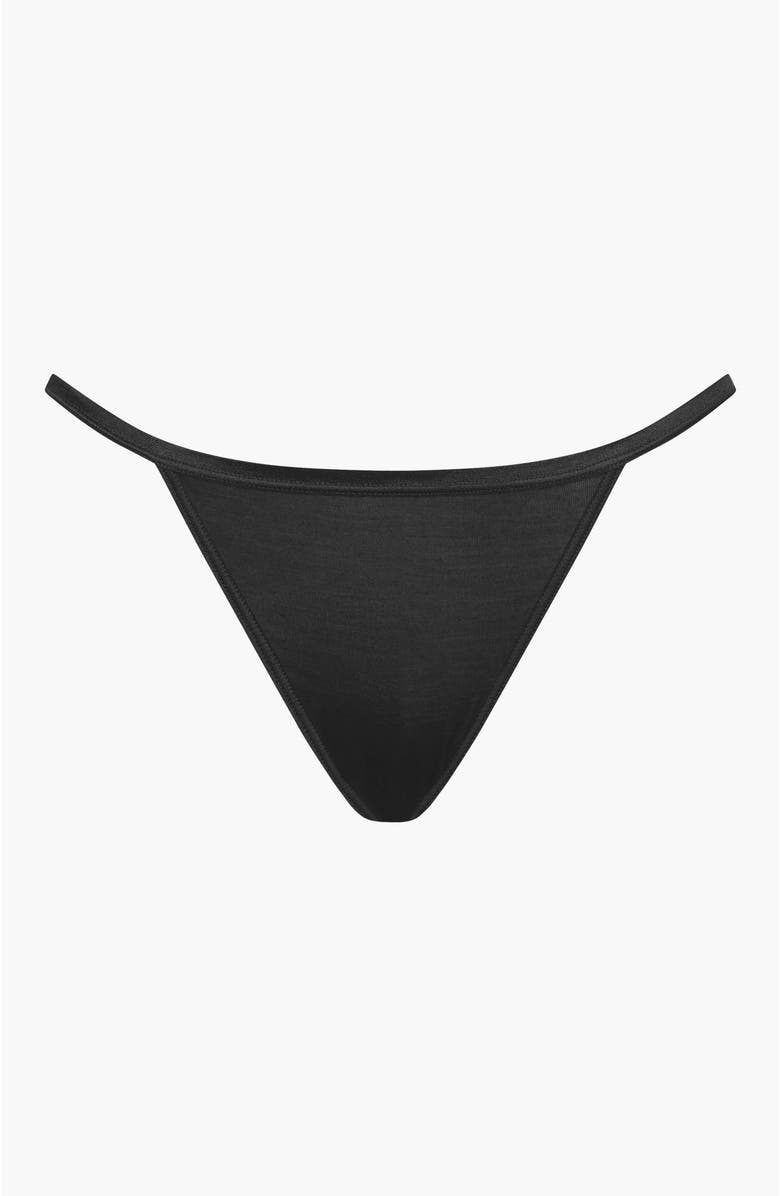 Cosabella Talco String Bikini, Alternate, color, Black