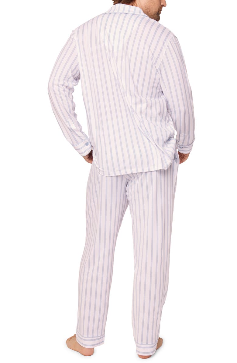 Petite Plume Luxe Stripe Pima Cotton Pajamas, Alternate, color, 