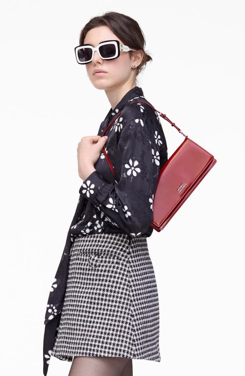 Marc Jacobs The Mirror Leather Shoulder Bag In Red
