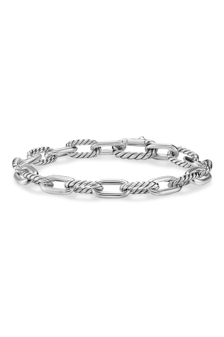 Madison® 85mm Link Bracelet, Main, color, STERLING SILVER