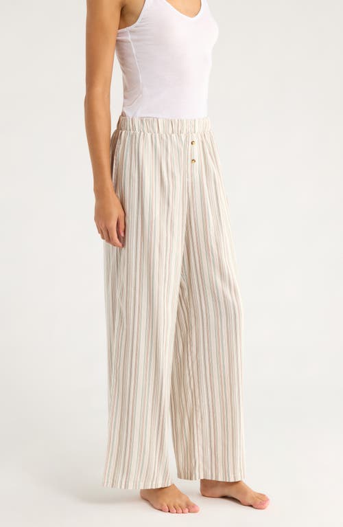 Honeydew Hangout Stripe Pajama Pants In Neutral