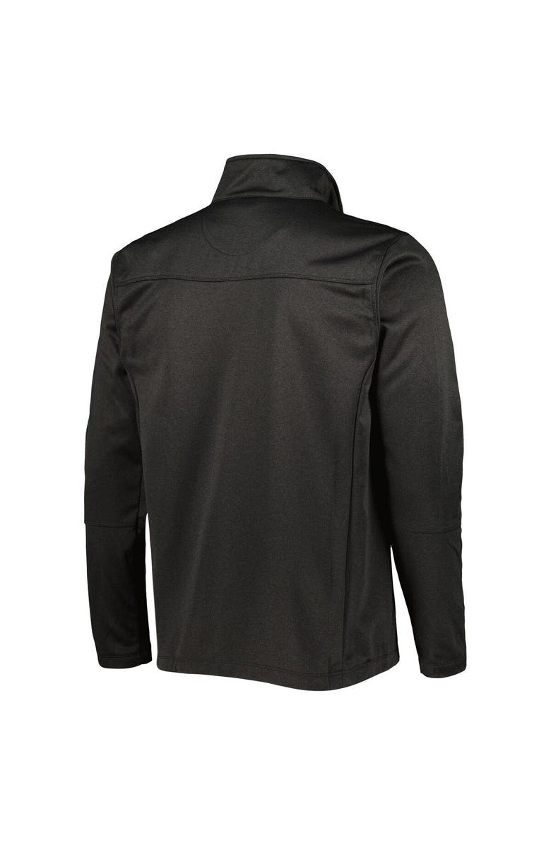 DUNBROOKE Men's Dunbrooke Heather Black Cincinnati Bengals Freestyle Coated Tech Fleece Full-Zip Jacket, Alternate, color,