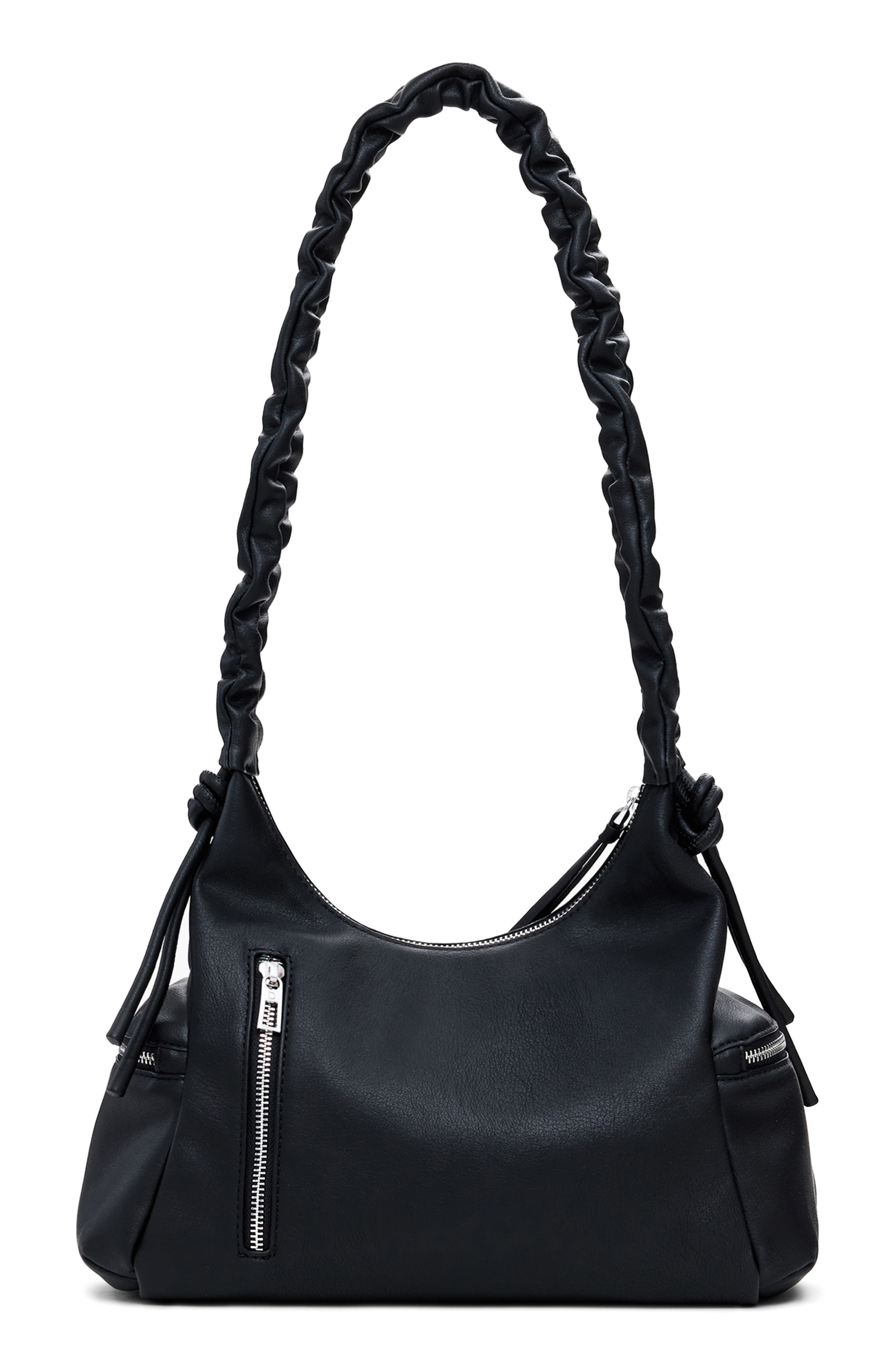 Desigual Faux Leather Shoulder Bag, Alternate, color, Black