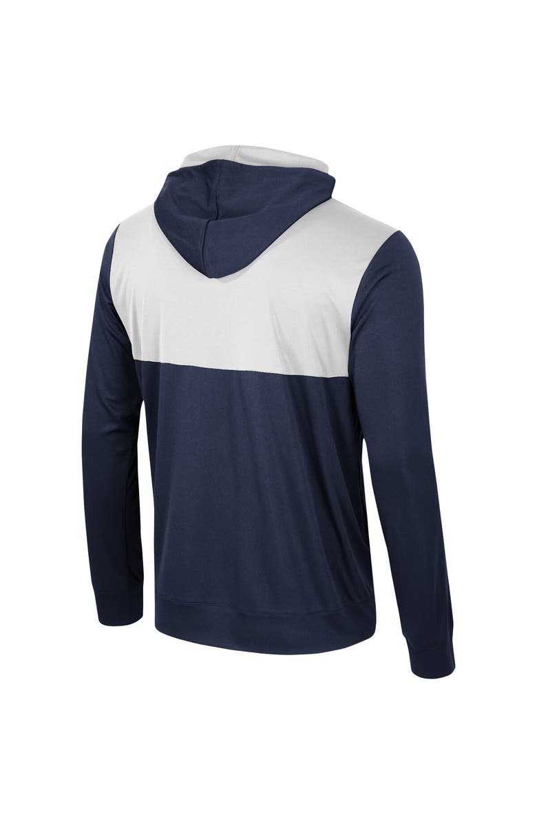 COLOSSEUM Men's Colosseum Navy Penn State Nittany Lions Warm Up Long Sleeve Hoodie T-Shirt, Alternate, color,