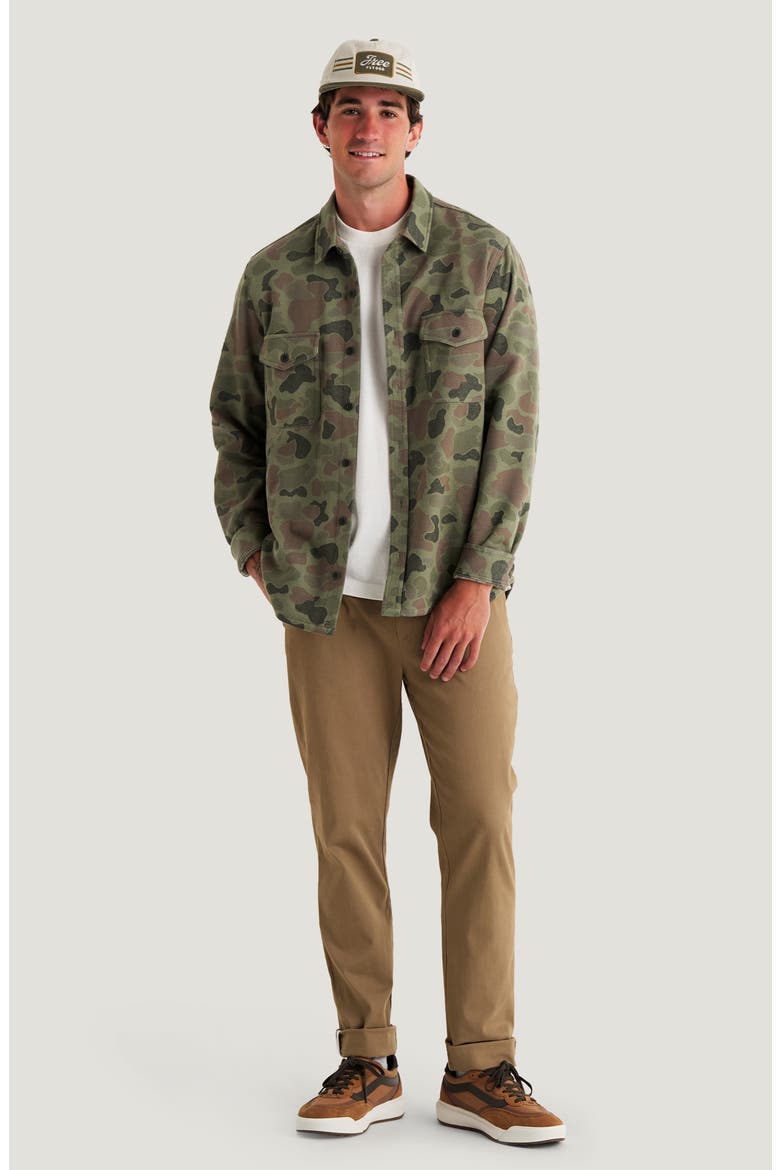 Gallatin Overshirt, Alternate, color, VINTAGE CAMO OIL GREEN