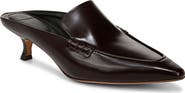 Vince Samy Pointed Toe Kitten Heel Loafer Mule
