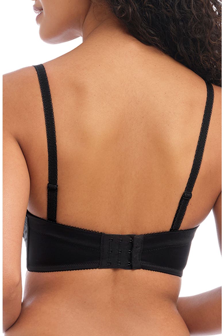 'Deco' Convertible Strapless Underwire Bra, Alternate, color, BLACK