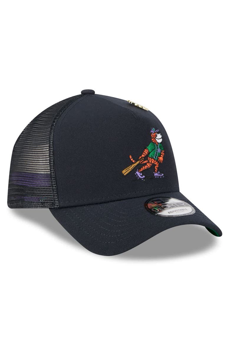 New Era Men's New Era  Navy Detroit Tigers 2025 Big League Chew A-Frame 9FORTY Adjustable Trucker Hat, Alternate, color, Navy