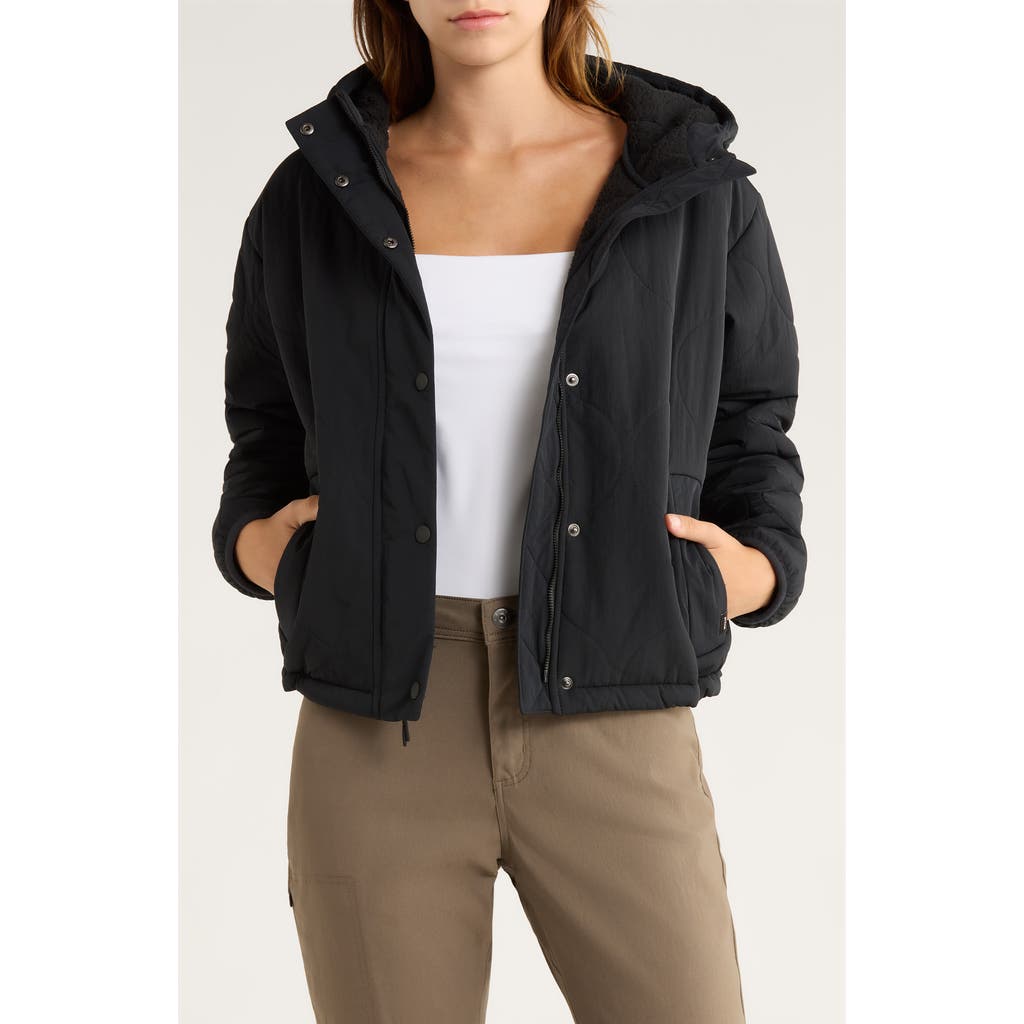 Prana Encinitas Quilted Jacket In Black