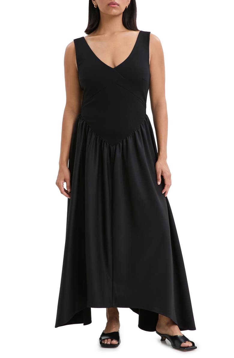 Marcella Cammi Sleeveless A-Line Dress, Alternate, color, Black