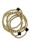 Set of 5 Clover Beaded Stackable Bracelets