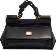 Dolce&Gabbana Sicily East/West Leather Satchel with Scarf