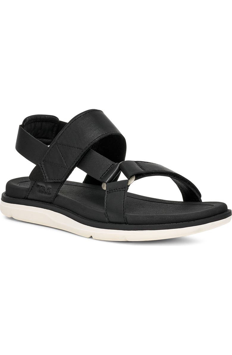 Teva Madera Slingback Sandal, Main, color, Black/ White