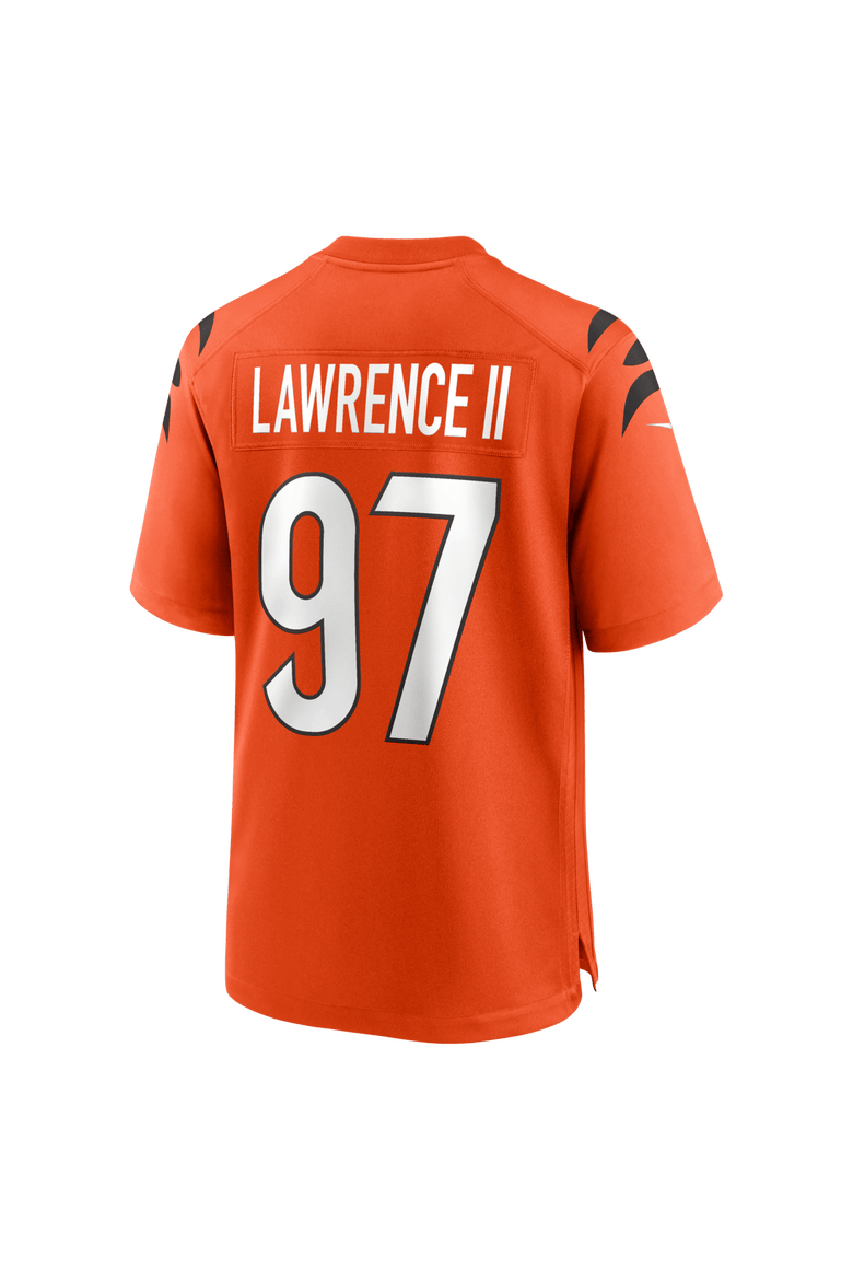 Men's Nike Dexter Lawrence II Orange Cincinnati Bengals Game Jersey, Alternate, color, Orange