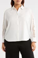 Lysse Natasha Lace Trim Button-Up Shirt