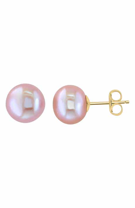 EFFY 14K Yellow Gold 11mm Cultured Freshwater Pearl Stud Earrings