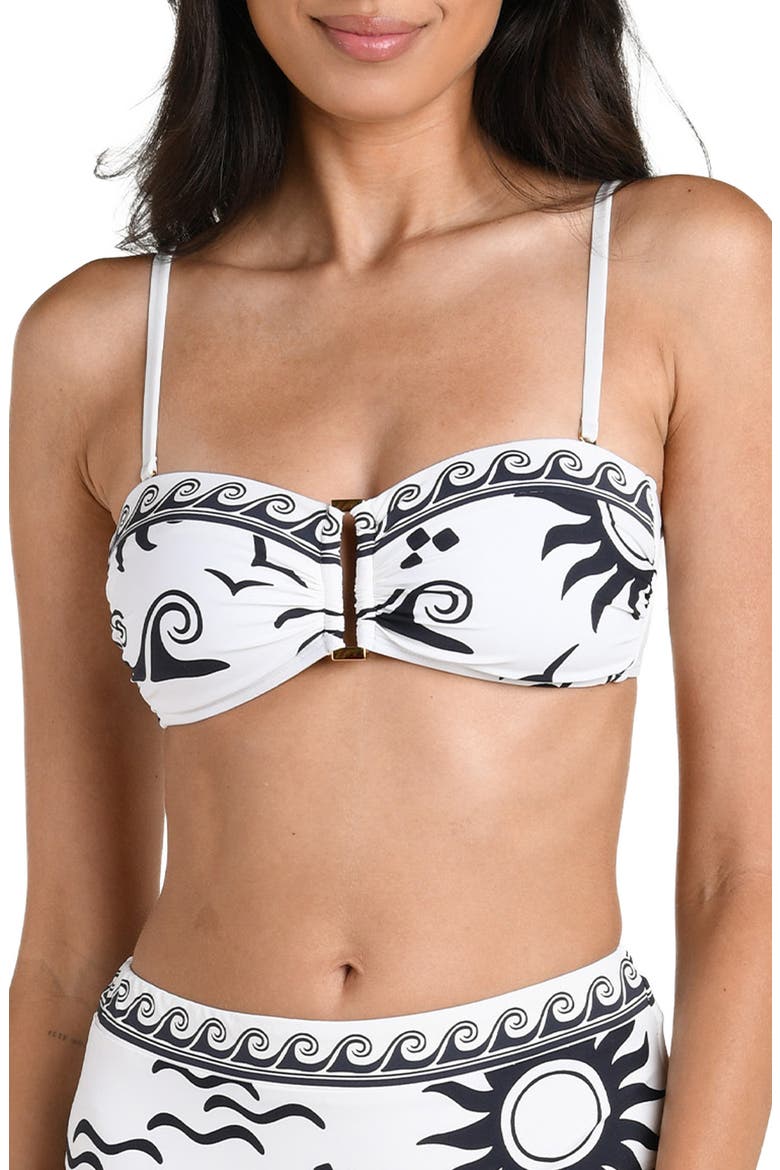 Waves of Rio Bandeau Bikini Top, Main, color, IVORY