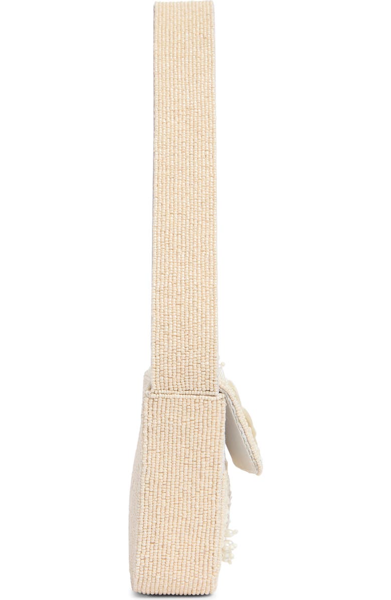 Collection XIIX 3D Flower Beaded Baguette Shoulder Bag, Alternate, color, Ivory