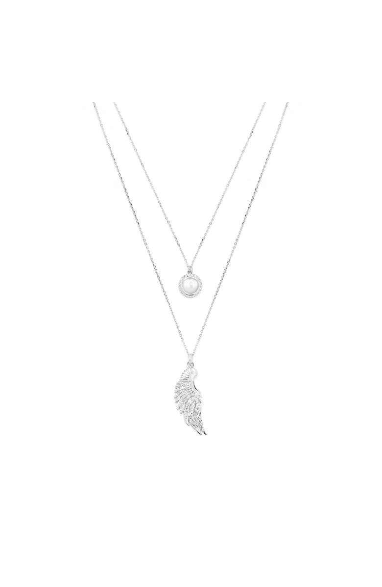 Seven Saints Archangel Michael Angel of Protection Necklace, Main, color, White