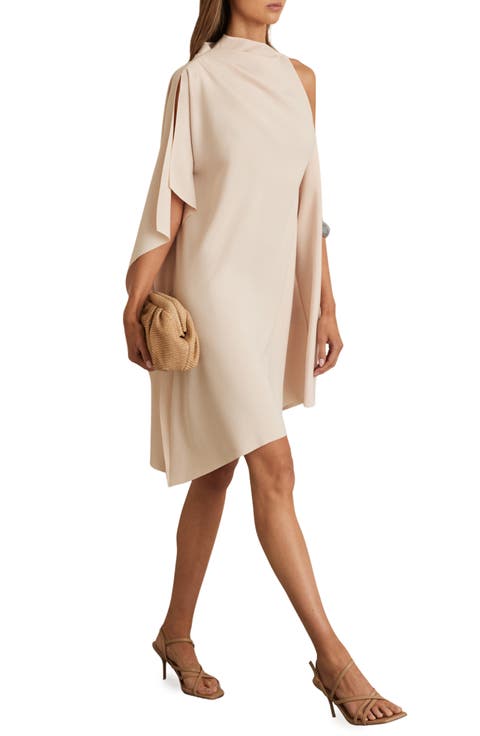 Ellery One-Shoulder Asymmetric Hem Dress