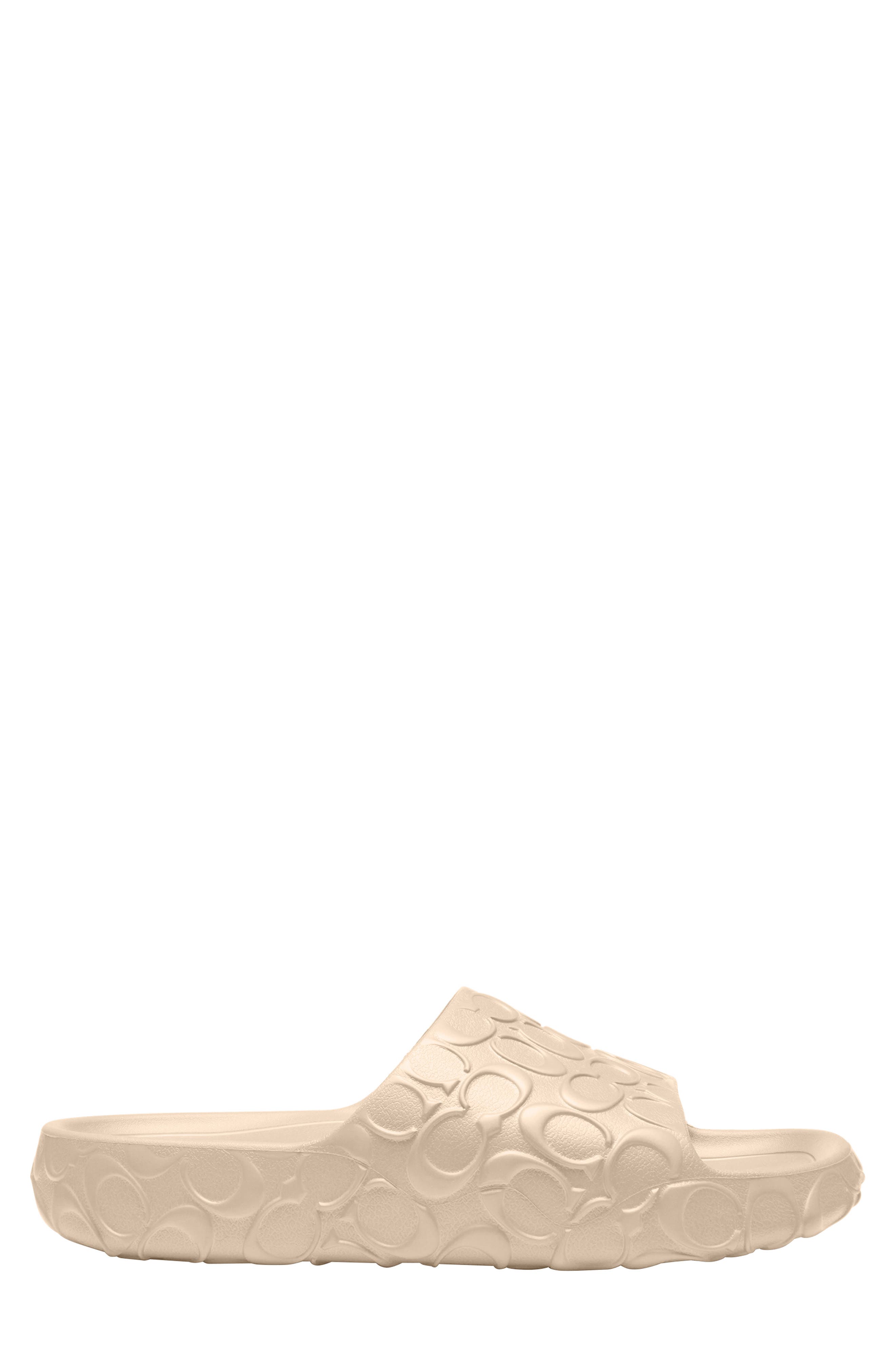 COACH Bay Slide Sandal, Alternate, color, Ivory
