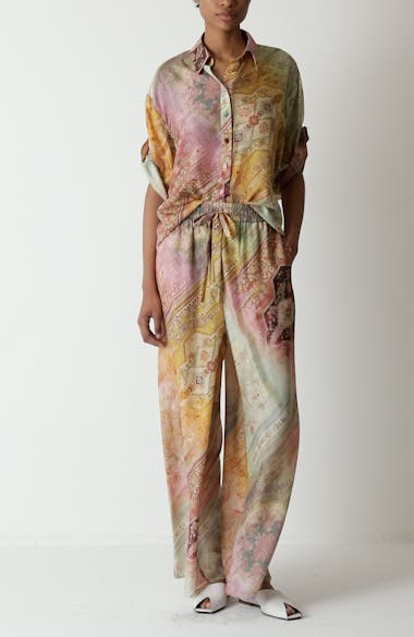 パンツ Zimmermann Tallow Relaxed Pants Tallow Relaxed Pant Ombre Multi Online | Zimmermann