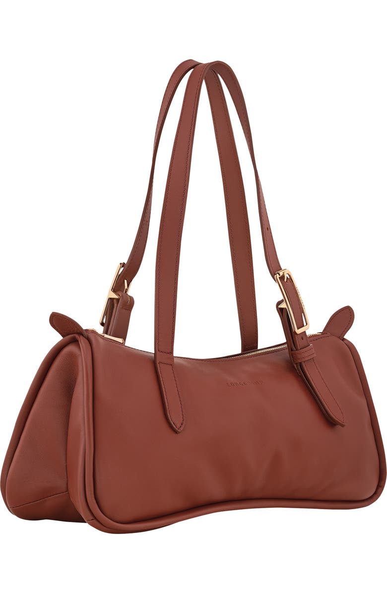 Longchamp Looong East/West Leather Shoulder Bag, Alternate, color, Tonka