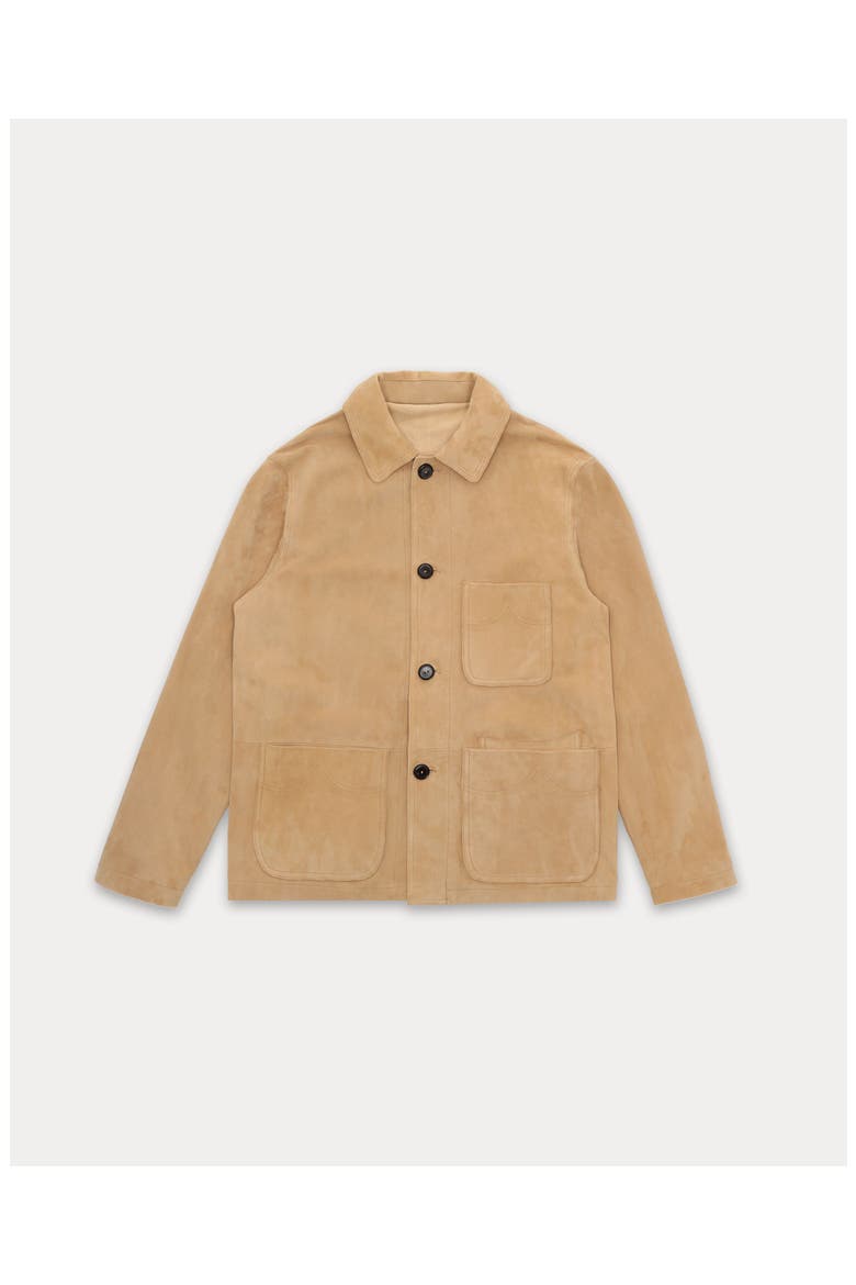 Montana Suede Jacket, Main, color, Beige