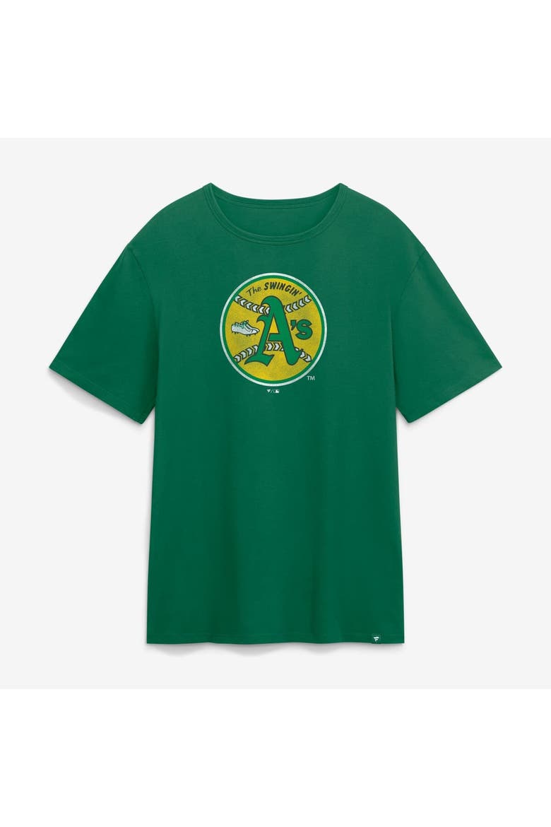 Men's Fanatics Kelly Green Oakland Athletics Vintage Logo Legacy T-Shirt, Main, color, Kelly Green