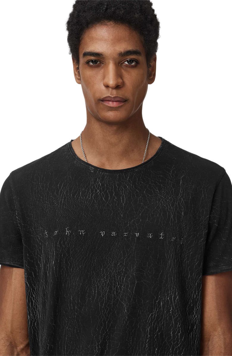 John Varvatos Raw Edge Graphic T-Shirt, Alternate, color, 