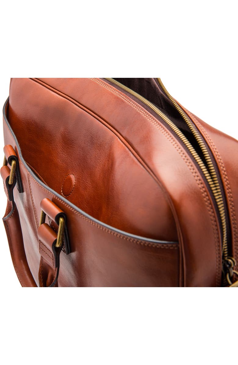 Bosca Leather Double Gusset Briefcase, Alternate, color,