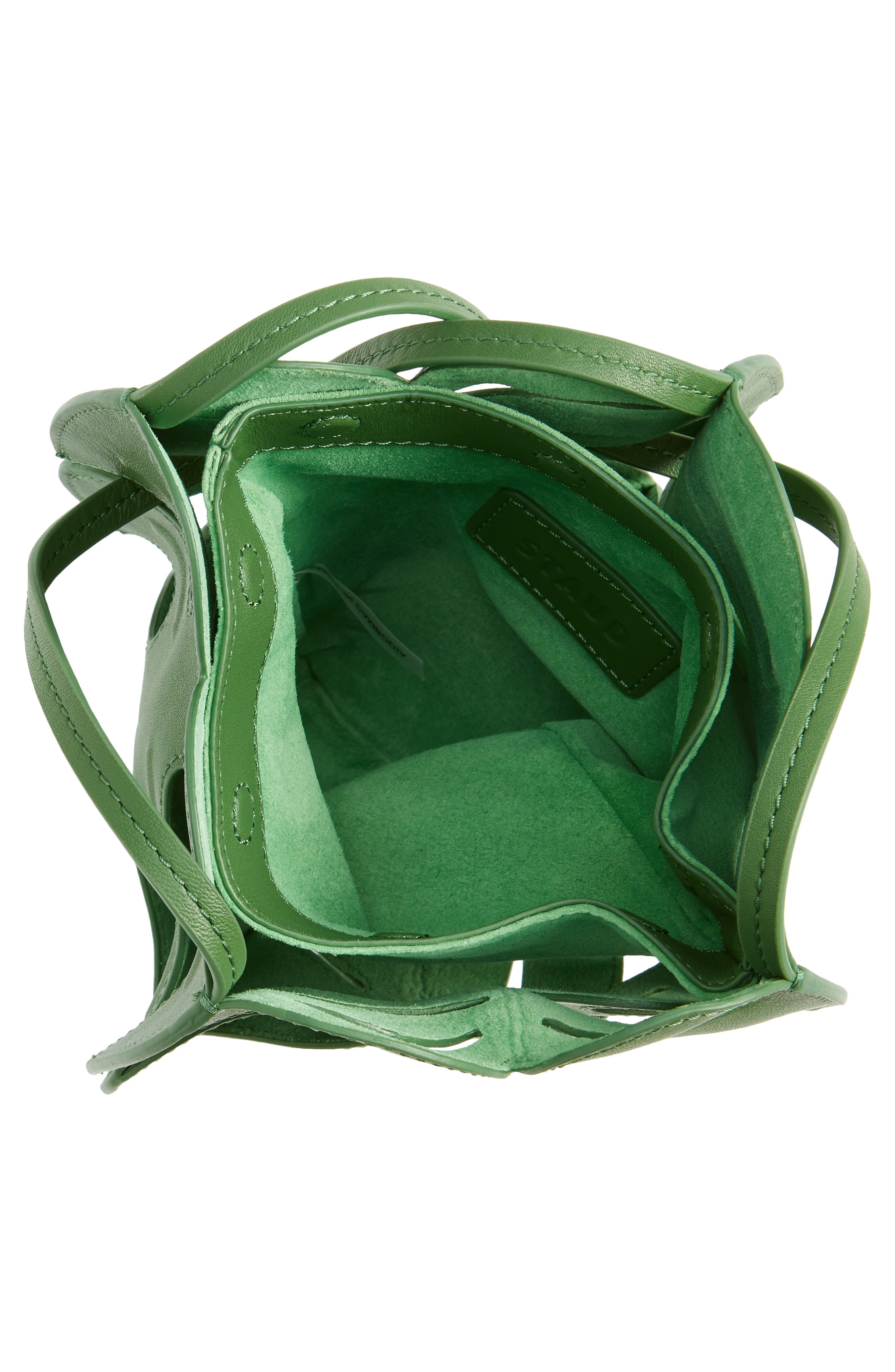 STAUD Palm Leather Tote, Alternate, color, Leaf