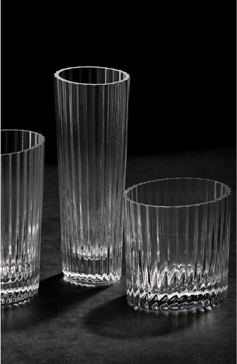 Missoni Home Tableware Wine Glasses NASTRI Set of 6  Transparent 10 oz, H 3.3", Alternate, color, NO COLOR