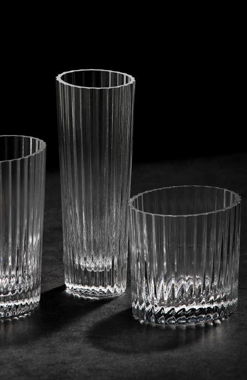 Missoni Home Tableware Wine Glasses Nastri Set Of 6  Transparent 10 Oz, H 3.3" In Transparent