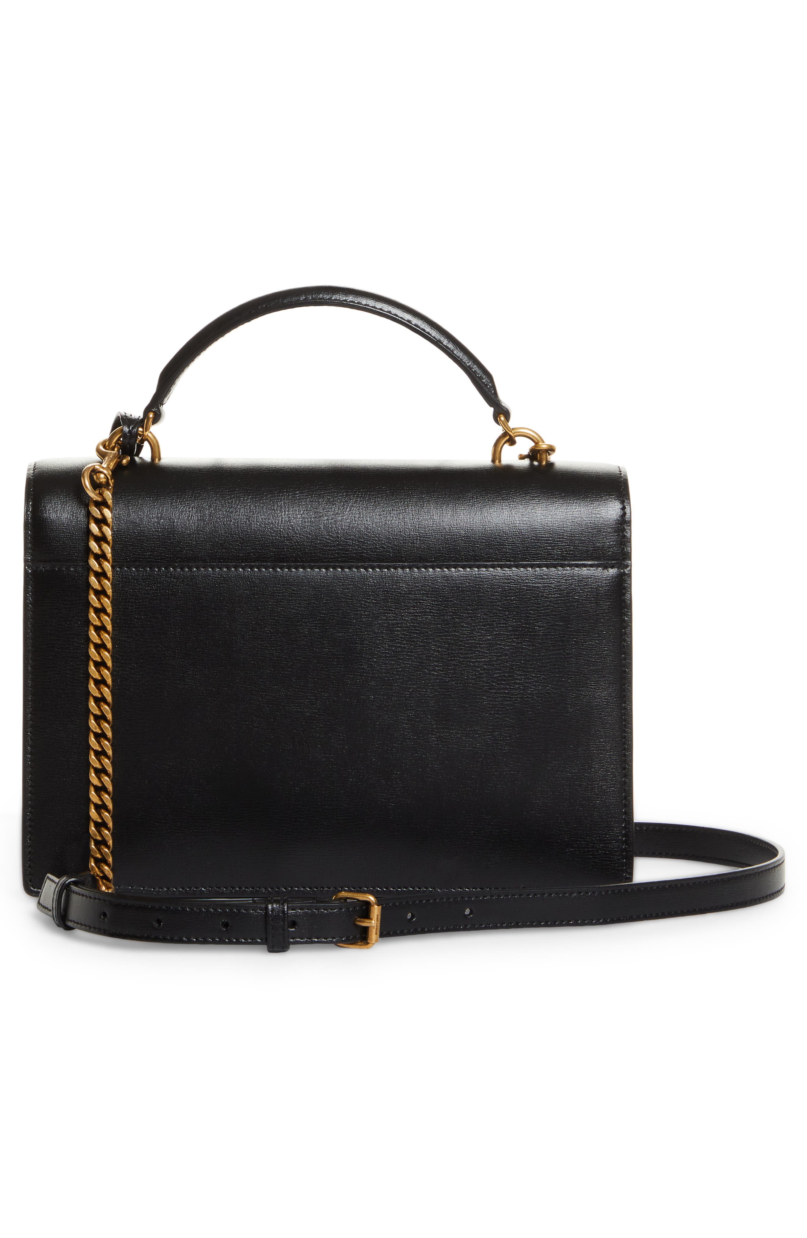 Saint Laurent Medium Sunset Leather Top Handle Bag, Alternate, color, 