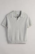 Nordstrom Kids' Textured Cotton Polo Sweater