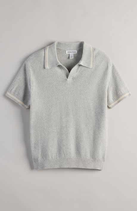 Kids' Texture Polo Sweater