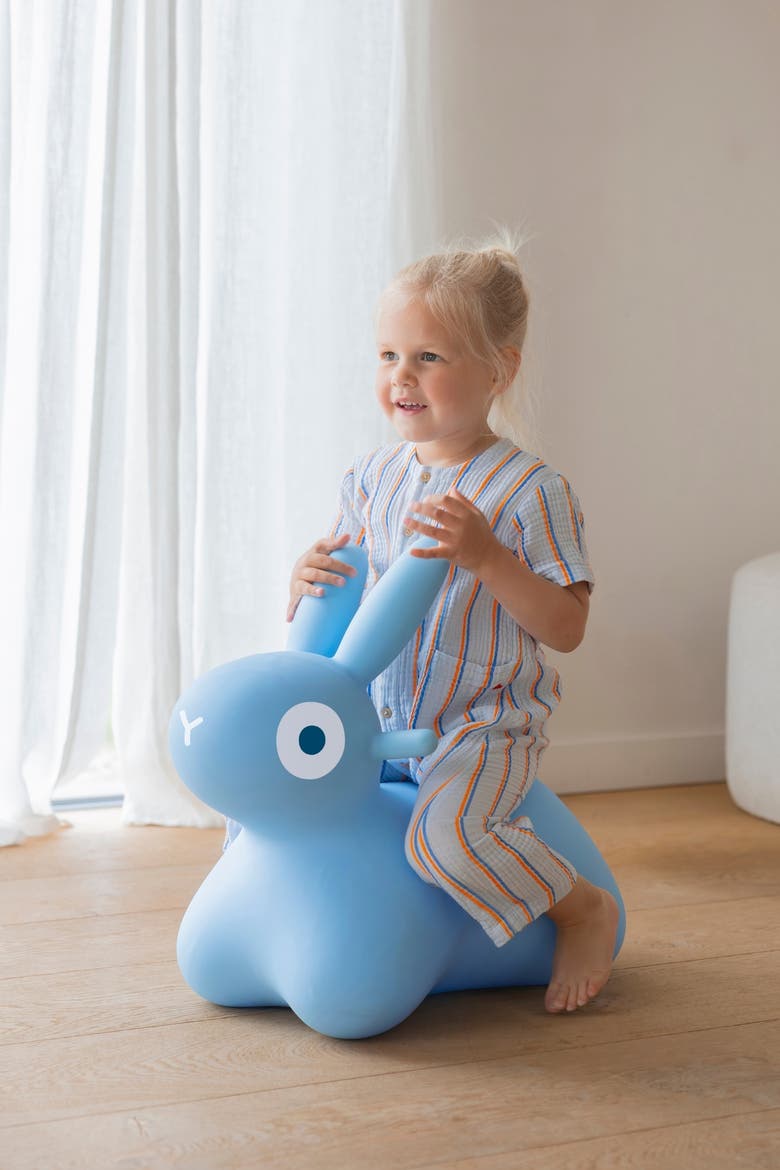 Hoppi Bunny Inflatable Toy for Kids, Alternate, color, Blue