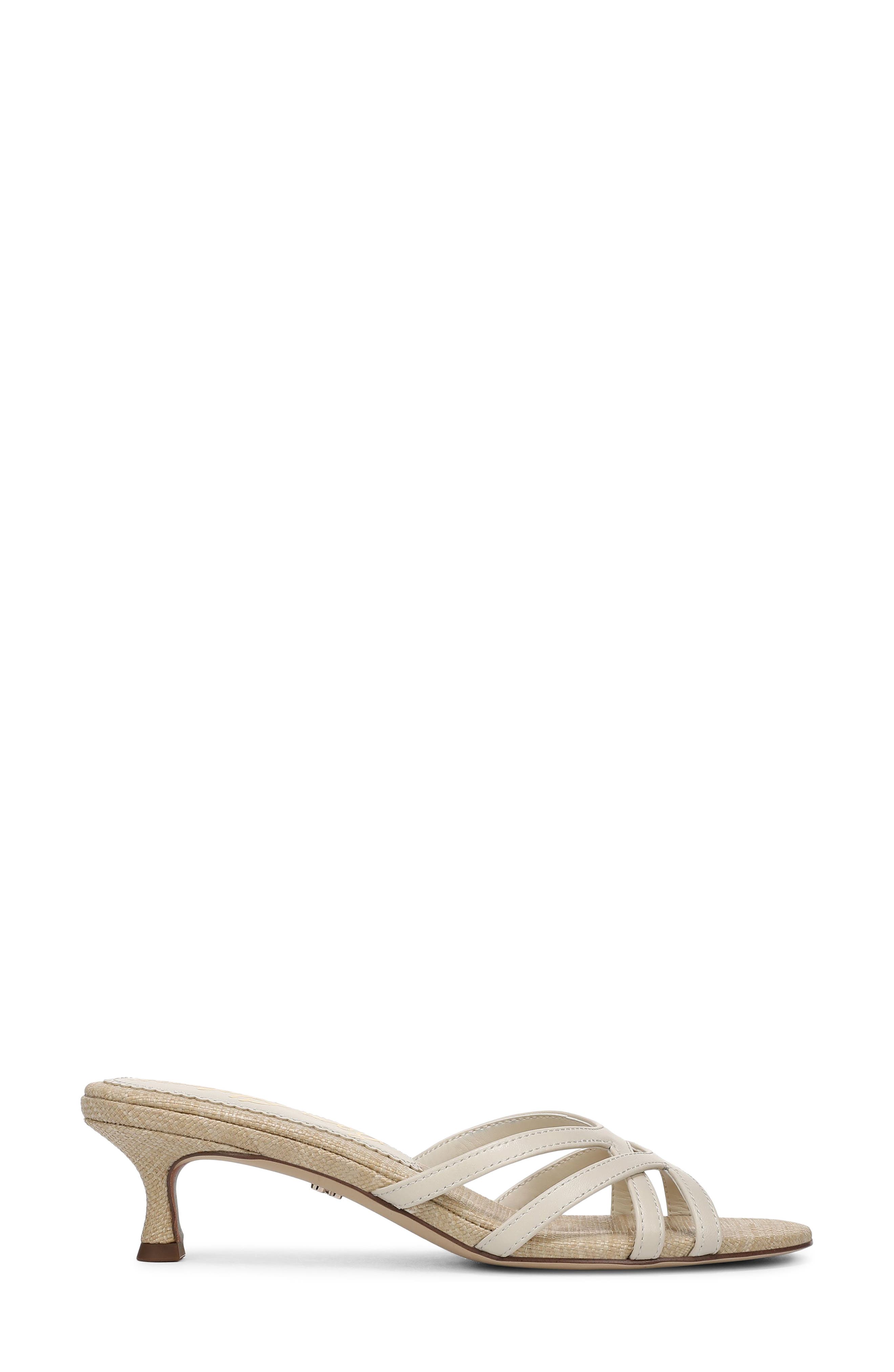 Camille Kitten Heel Sandal, Alternate, color, MODERN IVORY