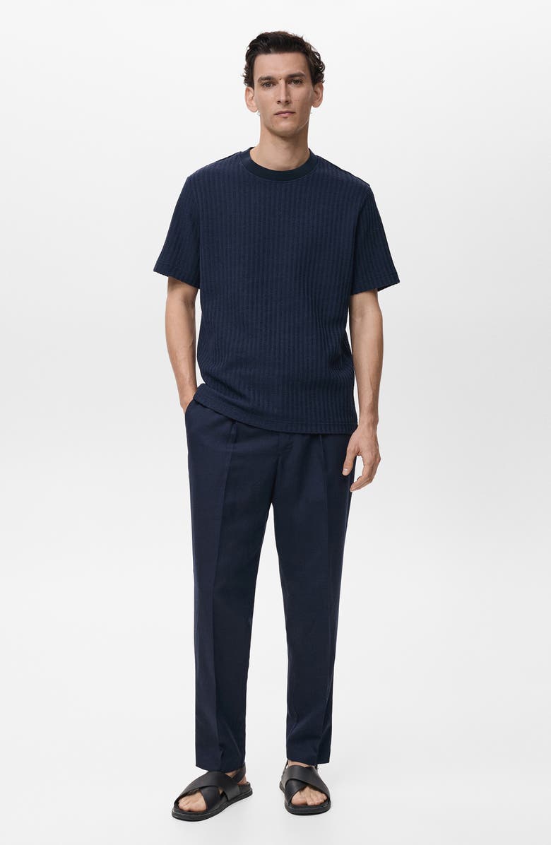 MANGO Stripe Jersey T-Shirt, Alternate, color, 