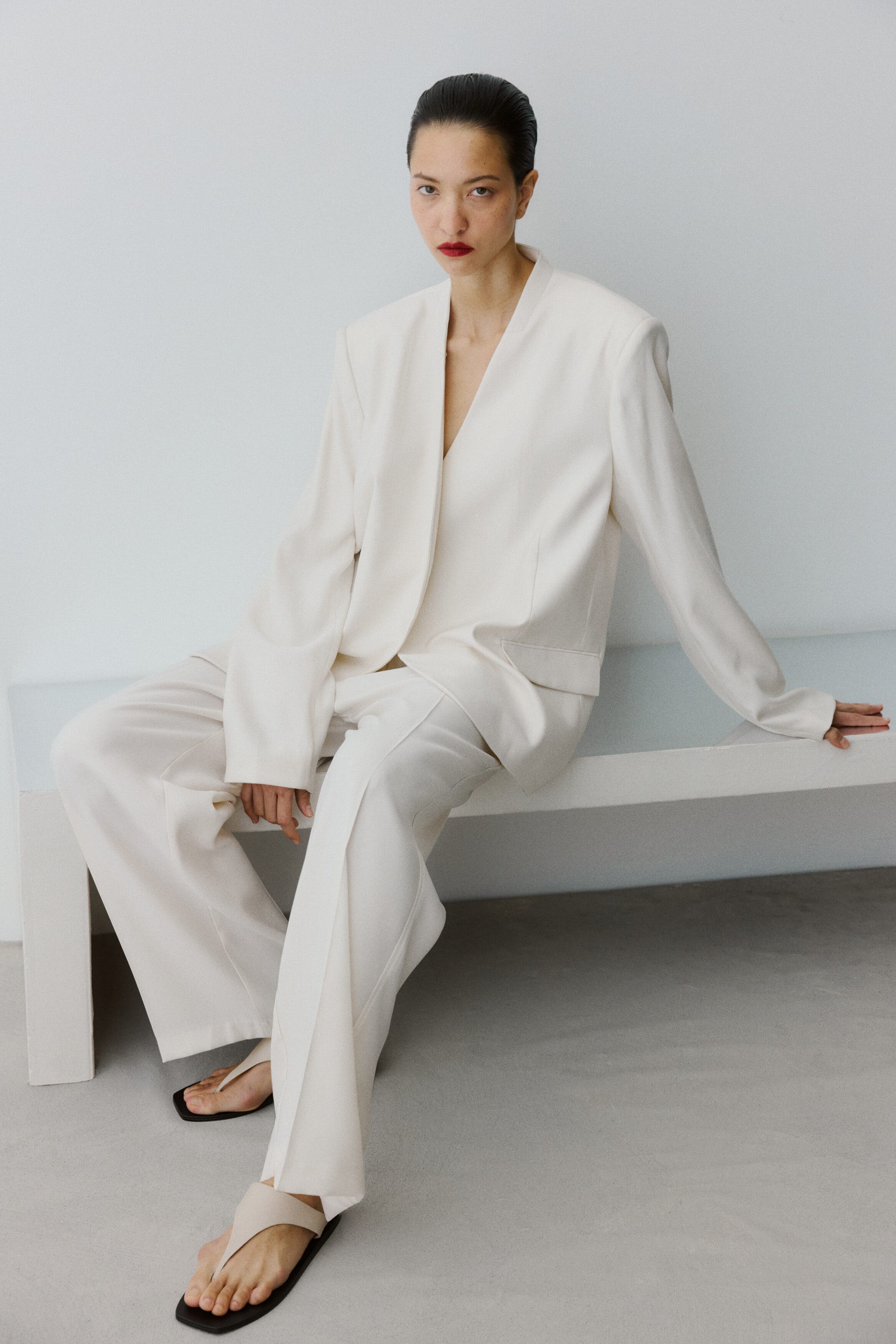 Belted Tailored Trousers - image 2
