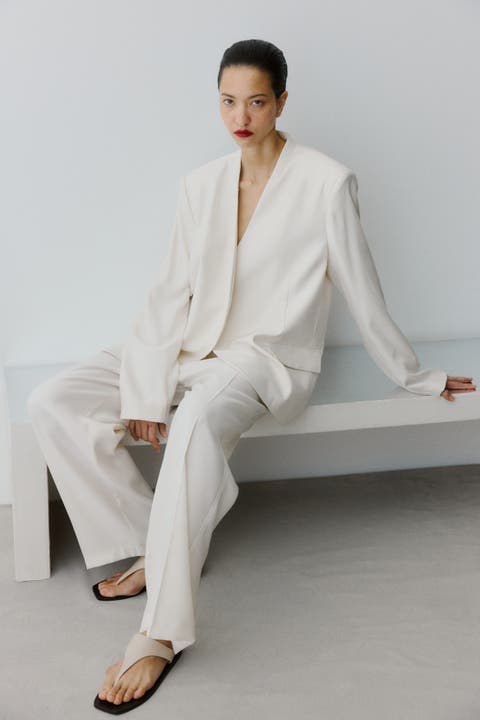 Belted Tailored Trousers
