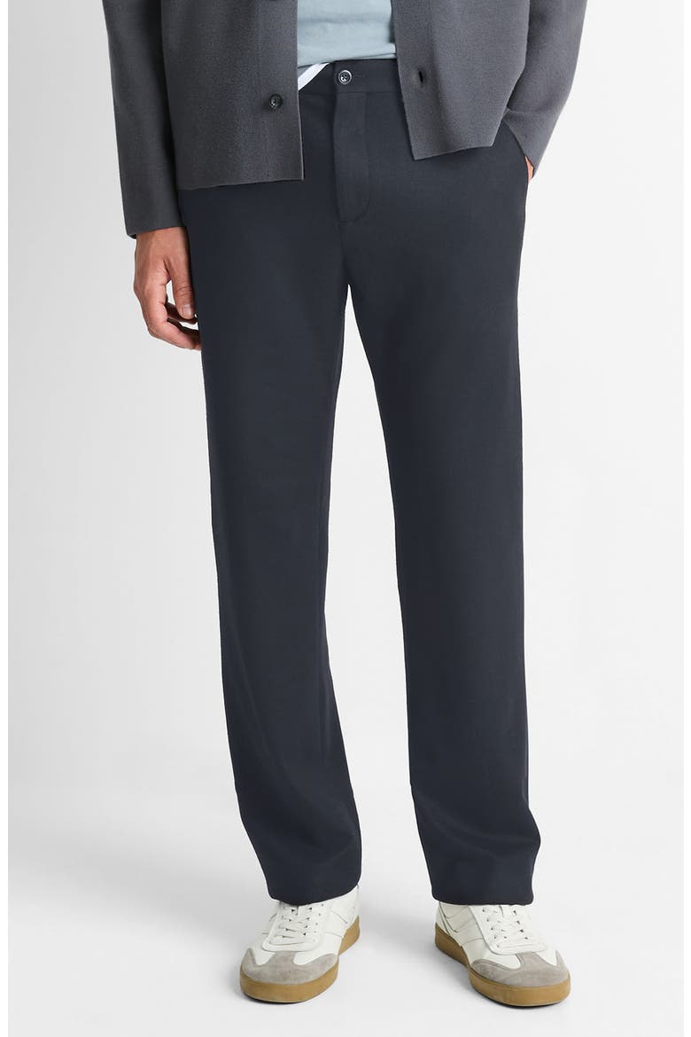Flat Front Wool Blend Pants, Main, color, COASTAL BLUE