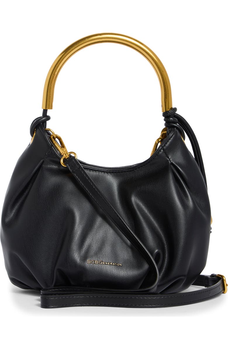 BCBG Metal Handle Hobo Shoulder Bag, Alternate, color,